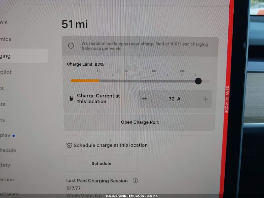 2022 Tesla Model 3 Rear-Wheel Drive VIN: 5YJ3E1EA0NF323415 Lot: 43973696