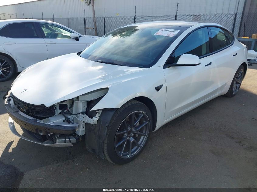 2022 Tesla Model 3 Rear-Wheel Drive VIN: 5YJ3E1EA0NF323415 Lot: 43973696