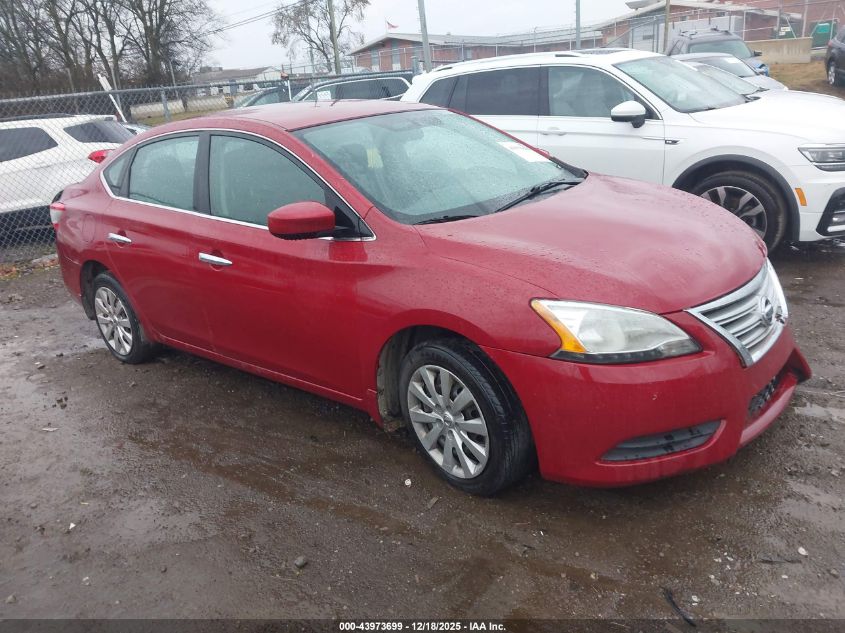 2014 Nissan Sentra Fe+ S/Fe+ Sv/S/Sl/Sr/Sv VIN: 3N1AB7AP0EL646848 Lot: 43973699