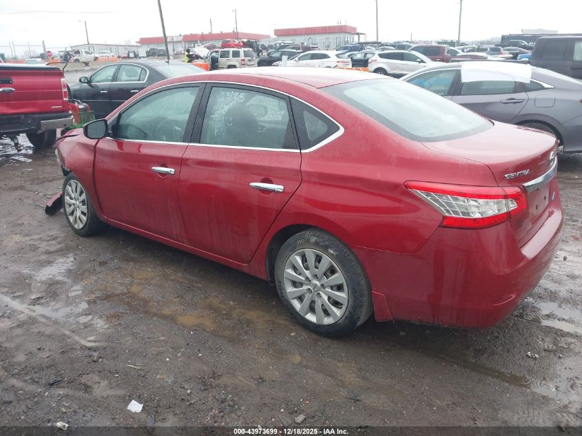 2014 Nissan Sentra Fe+ S/Fe+ Sv/S/Sl/Sr/Sv VIN: 3N1AB7AP0EL646848 Lot: 43973699