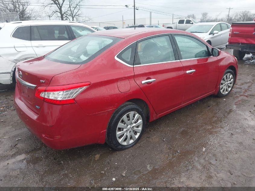 2014 Nissan Sentra Fe+ S/Fe+ Sv/S/Sl/Sr/Sv VIN: 3N1AB7AP0EL646848 Lot: 43973699