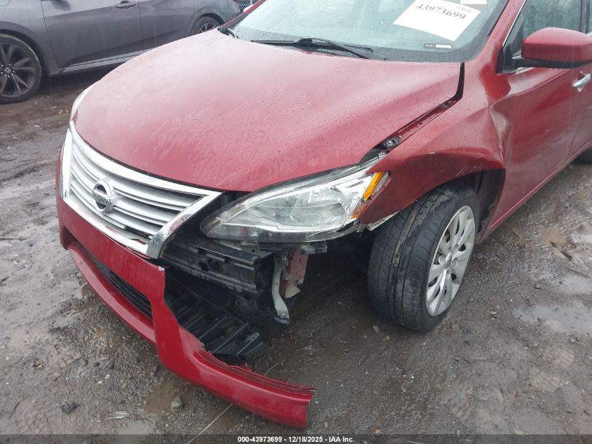 2014 Nissan Sentra Fe+ S/Fe+ Sv/S/Sl/Sr/Sv VIN: 3N1AB7AP0EL646848 Lot: 43973699