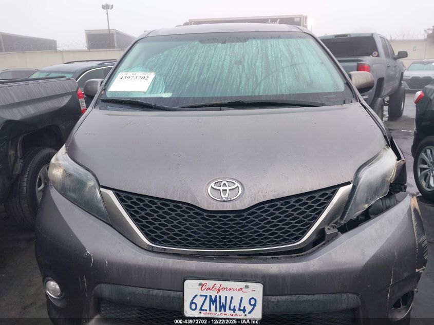 2013 Toyota Sienna Se 8 Passenger VIN: 5TDXK3DC1DS333051 Lot: 43973702