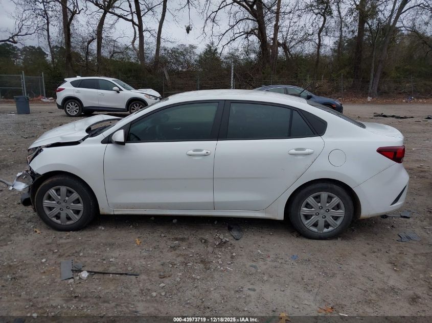 2022 Kia Rio S VIN: 3KPA24AD9NE450607 Lot: 43973719