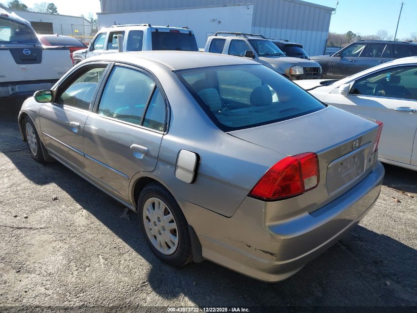 2005 Honda Civic Lx VIN: 2HGES16505H628539 Lot: 43973722