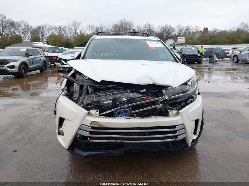 2018 Toyota Highlander Hybrid Limited Platinum VIN: 5TDDGRFH2JS047348 Lot: 43973734