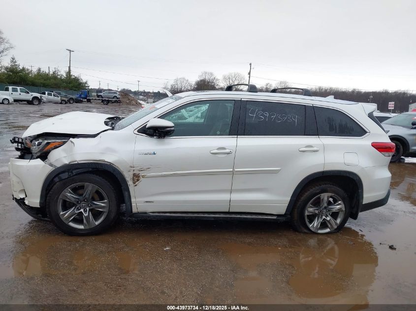 2018 Toyota Highlander Hybrid Limited Platinum VIN: 5TDDGRFH2JS047348 Lot: 43973734