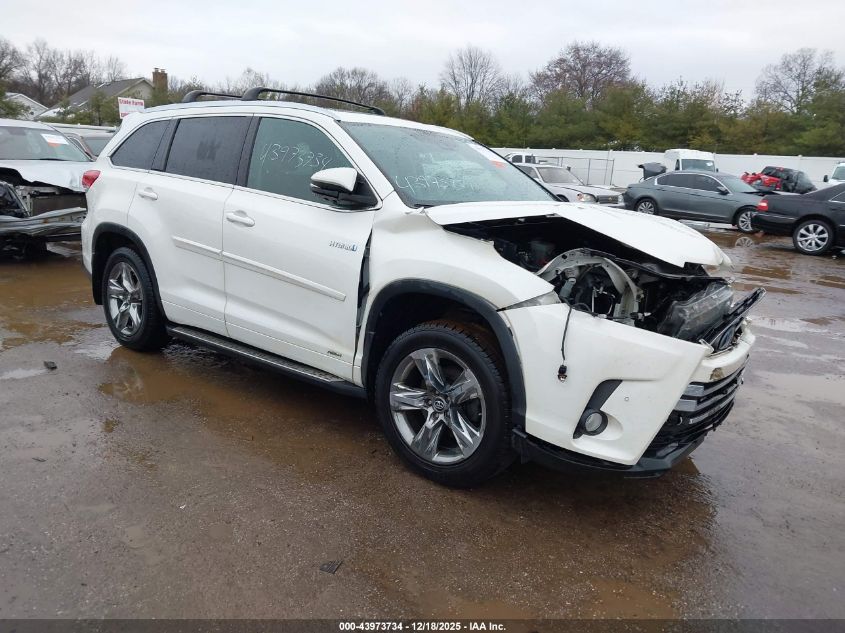 2018 Toyota Highlander Hybrid Limited Platinum VIN: 5TDDGRFH2JS047348 Lot: 43973734