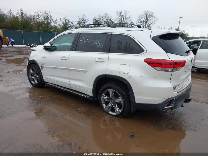 2018 Toyota Highlander Hybrid Limited Platinum VIN: 5TDDGRFH2JS047348 Lot: 43973734