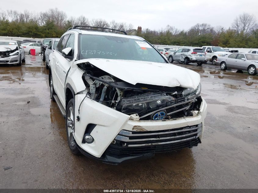 2018 Toyota Highlander Hybrid Limited Platinum VIN: 5TDDGRFH2JS047348 Lot: 43973734