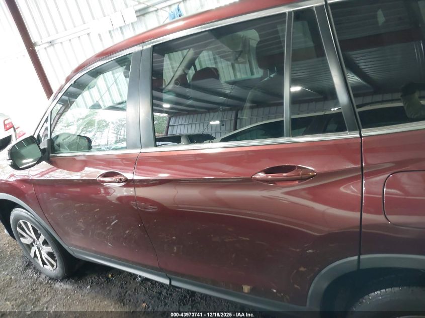 2021 Honda Pilot Awd Ex-L VIN: 5FNYF6H5XMB024124 Lot: 43973741