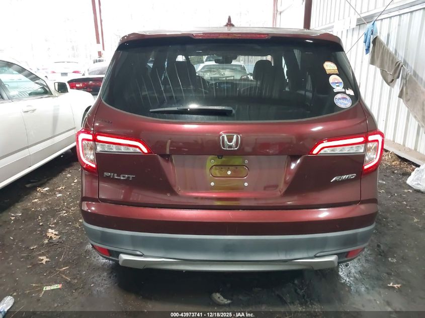 2021 Honda Pilot Awd Ex-L VIN: 5FNYF6H5XMB024124 Lot: 43973741