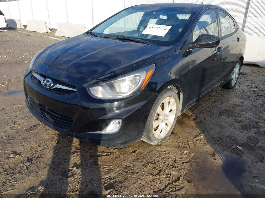2012 Hyundai Accent Gls VIN: KMHCU4AE6CU134233 Lot: 43973770