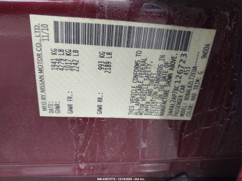 2018 Nissan Sentra Sv VIN: 3N1AB7AP6JY289060 Lot: 43973772