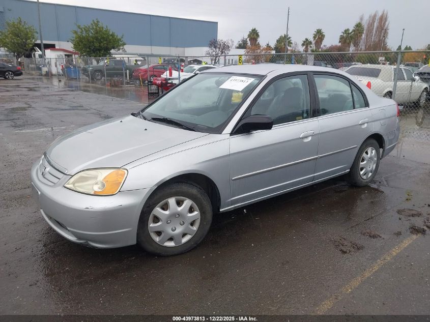 2002 Honda Civic Lx VIN: 2HGES16562H583098 Lot: 43973813