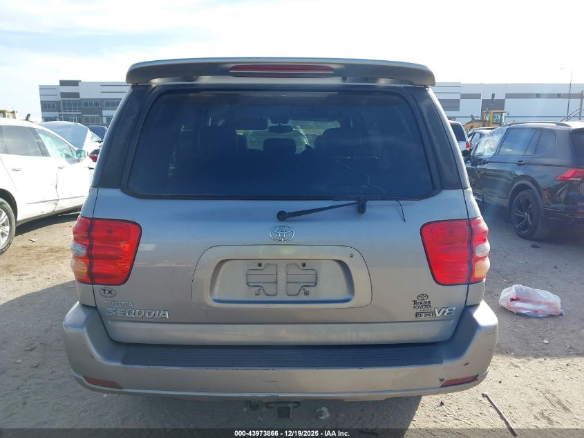 2003 Toyota Sequoia Limited V8 VIN: 5TDZT38A73S167969 Lot: 43973866