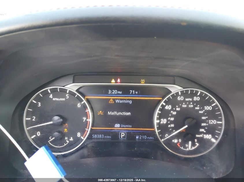 2022 Nissan Altima Sr Fwd VIN: 1N4BL4CV8NN349714 Lot: 43973867