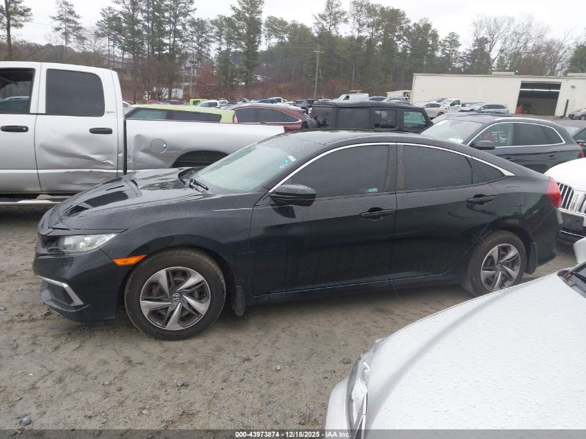 2019 Honda Civic Lx VIN: 19XFC2F66KE021115 Lot: 43973874