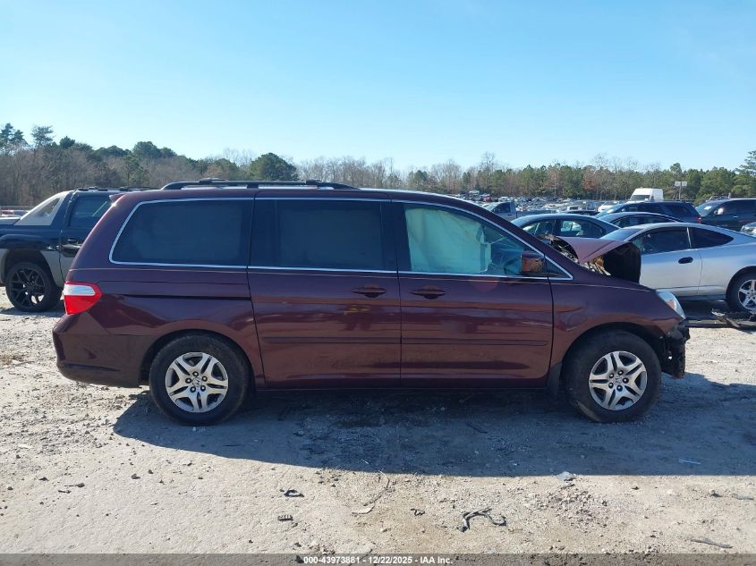 2007 Honda Odyssey Ex-L VIN: 5FNRL38757B066072 Lot: 43973881