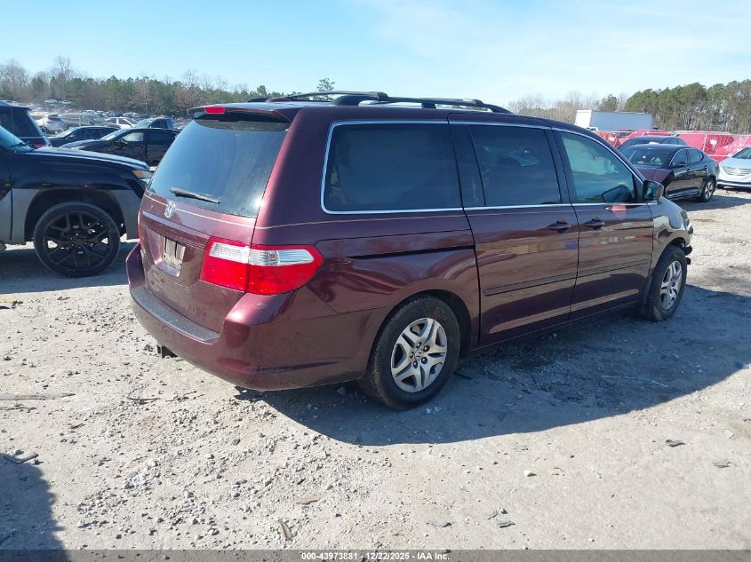 2007 Honda Odyssey Ex-L VIN: 5FNRL38757B066072 Lot: 43973881