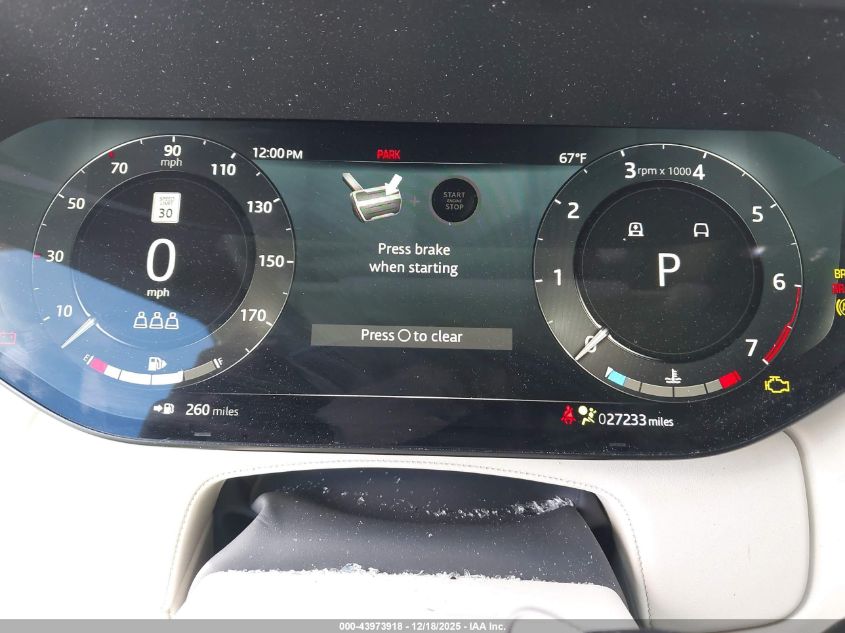 2023 Land Rover Range Rover P530 Se VIN: SALKP9E71PA031320 Lot: 43973918