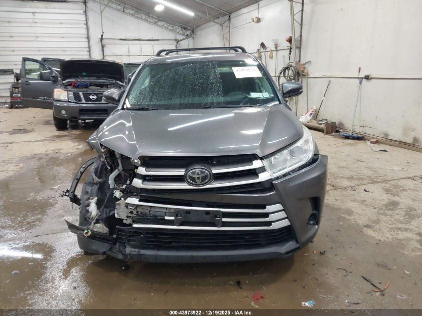 2017 Toyota Highlander Le VIN: 5TDBZRFH1HS430502 Lot: 43973922