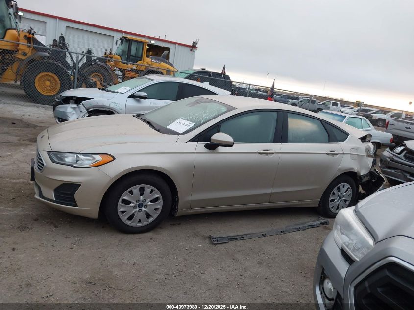 2019 Ford Fusion S VIN: 3FA6P0G77KR169966 Lot: 43973980