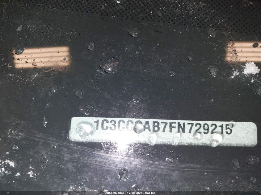 2015 Chrysler 200 Limited VIN: 1C3CCCAB7FN729215 Lot: 43974046