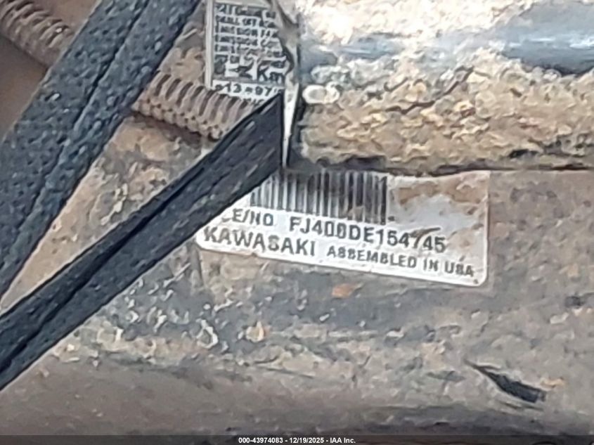 2018 Kawasaki Kaf400 K VIN: JK1AFEK18JB502941 Lot: 43974083