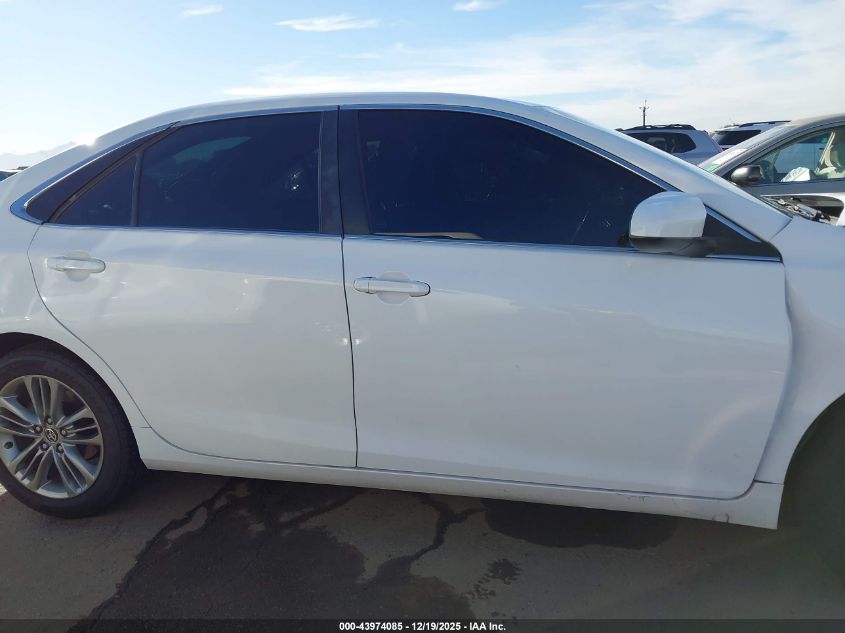 2016 Toyota Camry Se VIN: 4T1BF1FK3GU180191 Lot: 43974085