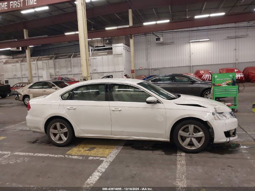 2012 Volkswagen Passat 2.5L Se VIN: 1VWBP7A39CC050143 Lot: 43974095