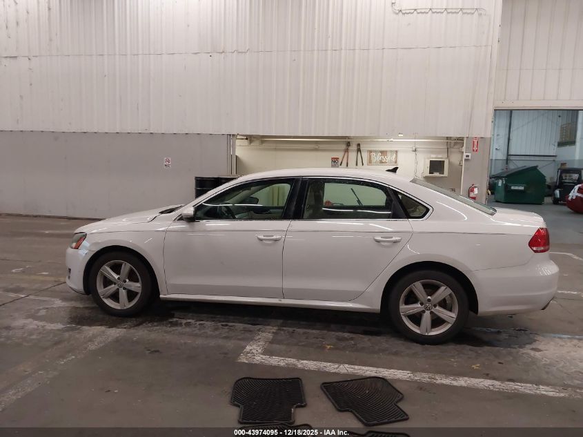 2012 Volkswagen Passat 2.5L Se VIN: 1VWBP7A39CC050143 Lot: 43974095