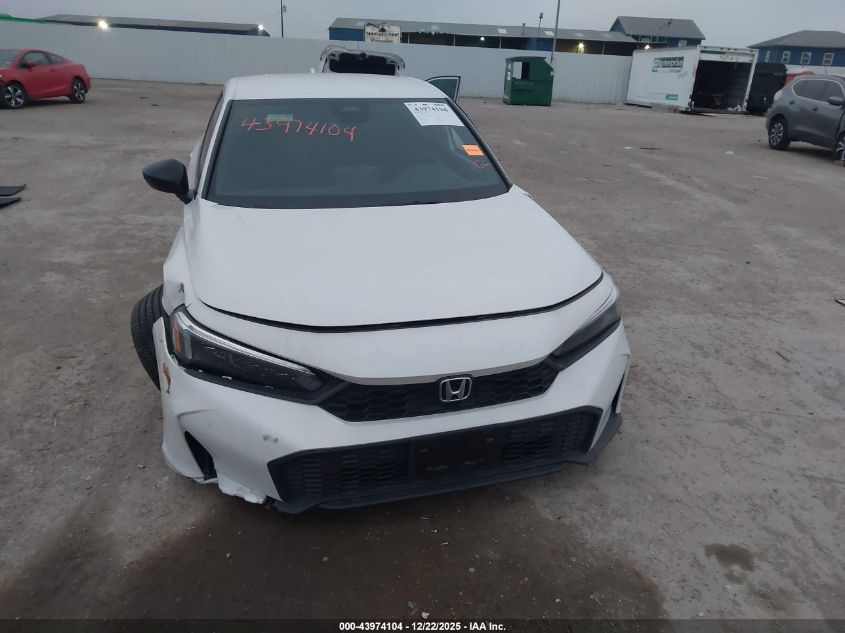 2025 Honda Civic Sport VIN: 19XFL2884SE018423 Lot: 43974104