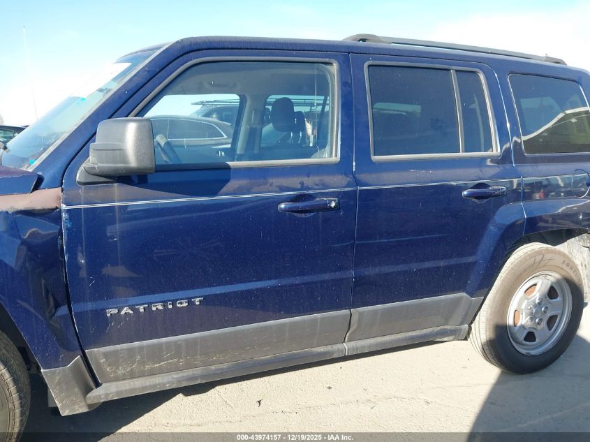 2015 Jeep Patriot Sport VIN: 1C4NJPBA6FD304680 Lot: 43974157