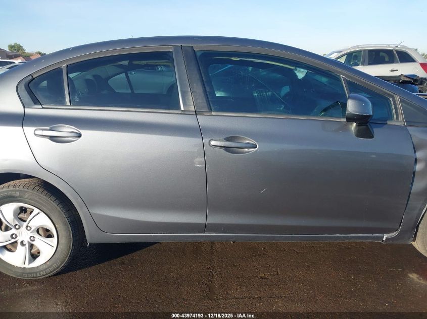 2013 Honda Civic Lx VIN: 19XFB2F59DE059631 Lot: 43974193