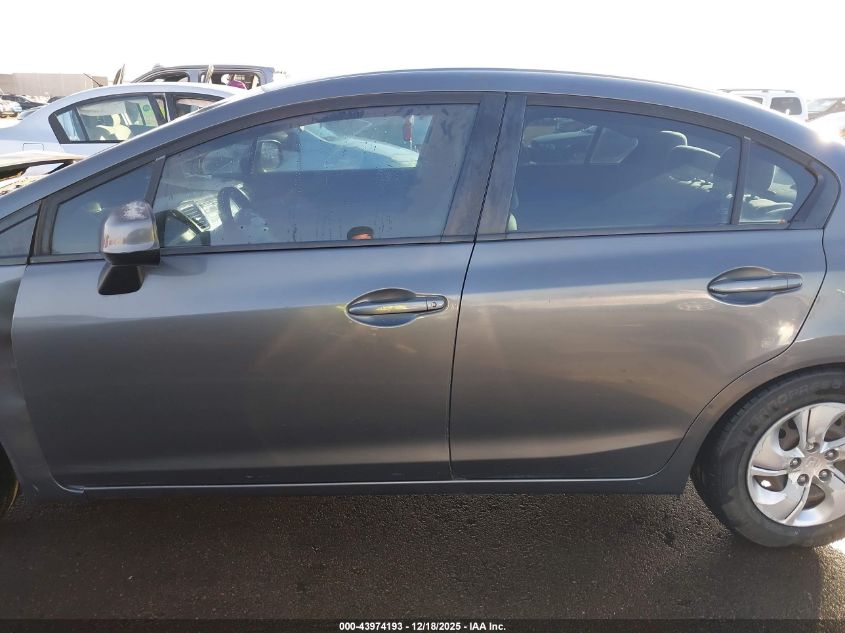 2013 Honda Civic Lx VIN: 19XFB2F59DE059631 Lot: 43974193