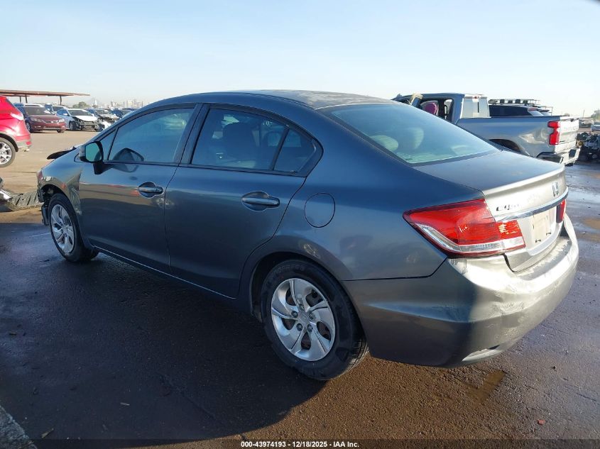 2013 Honda Civic Lx VIN: 19XFB2F59DE059631 Lot: 43974193