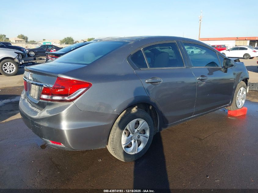 2013 Honda Civic Lx VIN: 19XFB2F59DE059631 Lot: 43974193