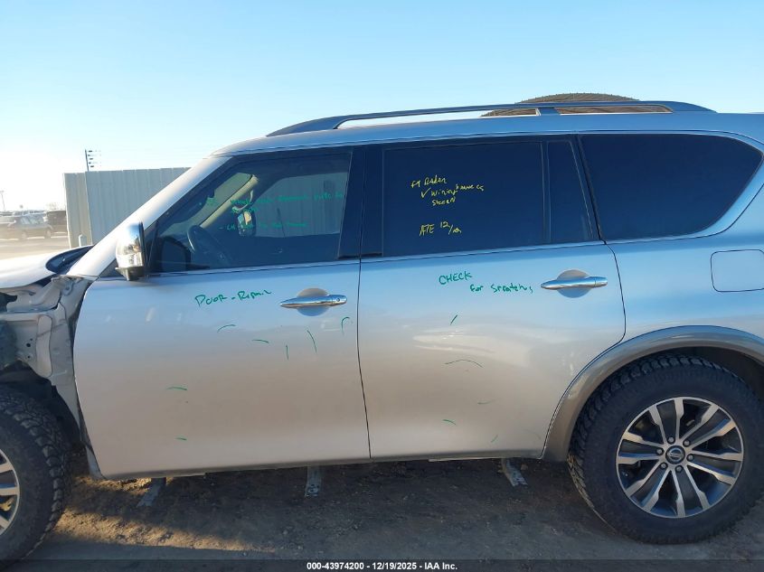 2019 Nissan Armada Sl VIN: JN8AY2ND8K9086892 Lot: 43974200