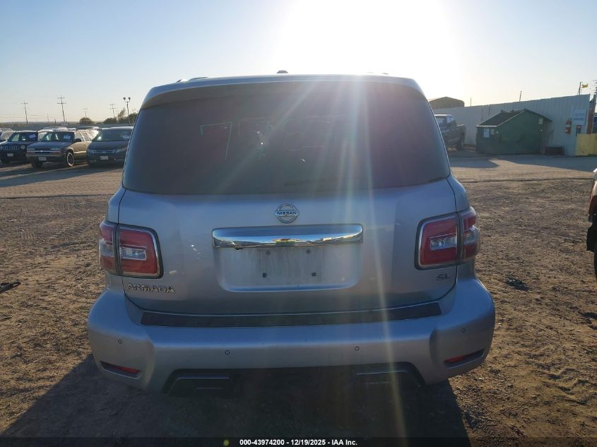 2019 Nissan Armada Sl VIN: JN8AY2ND8K9086892 Lot: 43974200