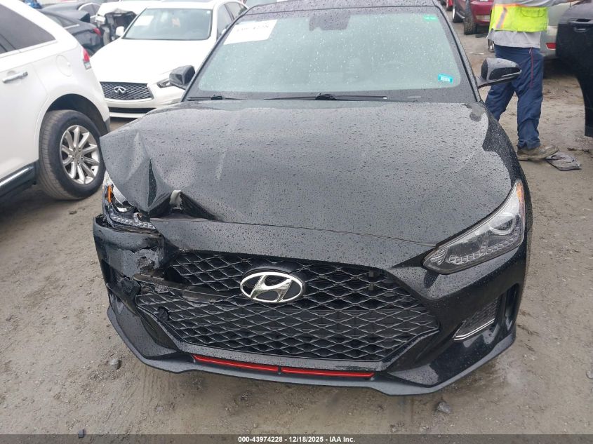 2019 Hyundai Veloster Turbo VIN: KMHTH6AB9KU006945 Lot: 43974228