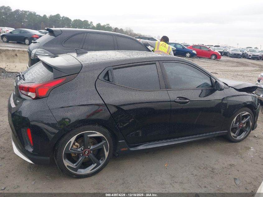 2019 Hyundai Veloster Turbo VIN: KMHTH6AB9KU006945 Lot: 43974228