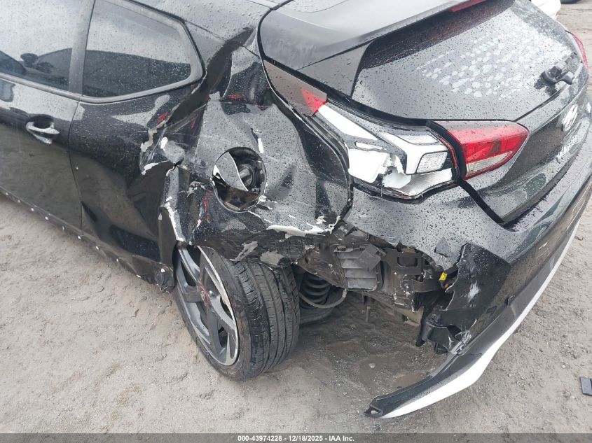 2019 Hyundai Veloster Turbo VIN: KMHTH6AB9KU006945 Lot: 43974228