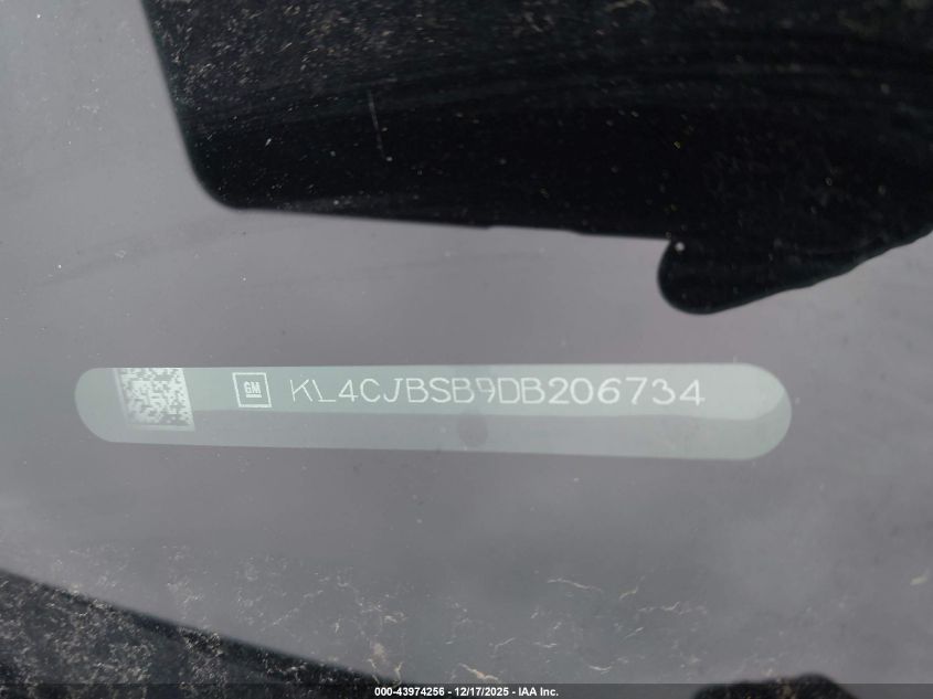 2013 Buick Encore Convenience VIN: KL4CJBSB9DB206734 Lot: 43974256