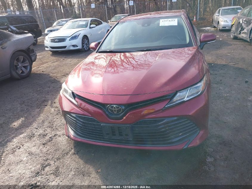 2019 Toyota Camry Le VIN: 4T1B11HK6KU692189 Lot: 43974265