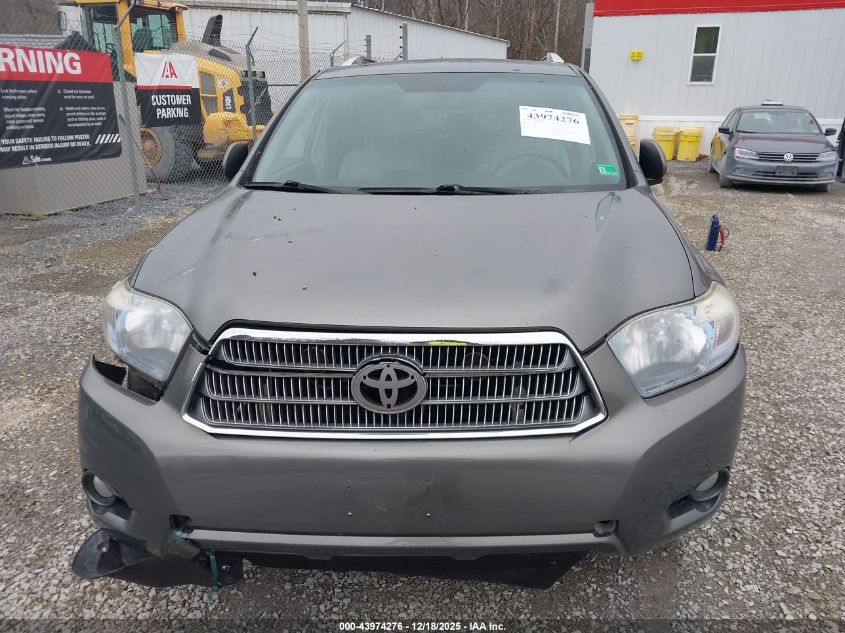 2010 Toyota Highlander Hybrid Limited V6 VIN: JTEJW3EH5A2045195 Lot: 43974276