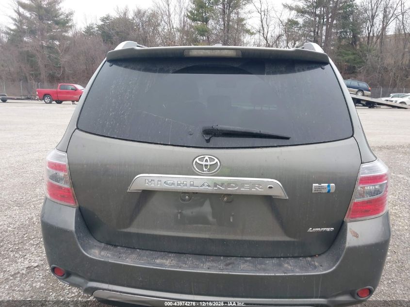 2010 Toyota Highlander Hybrid Limited V6 VIN: JTEJW3EH5A2045195 Lot: 43974276