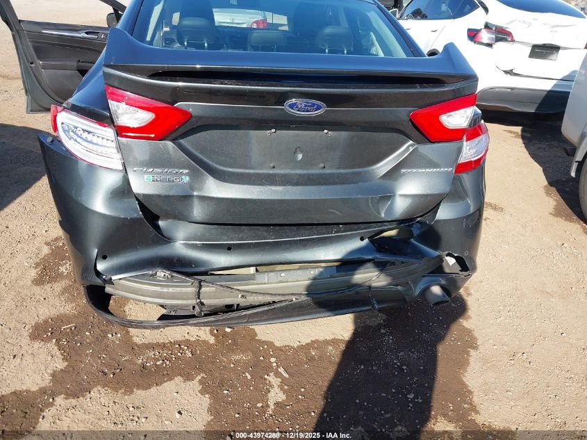 2015 Ford Fusion Energi Titanium VIN: 3FA6P0SU1FR253462 Lot: 43974288