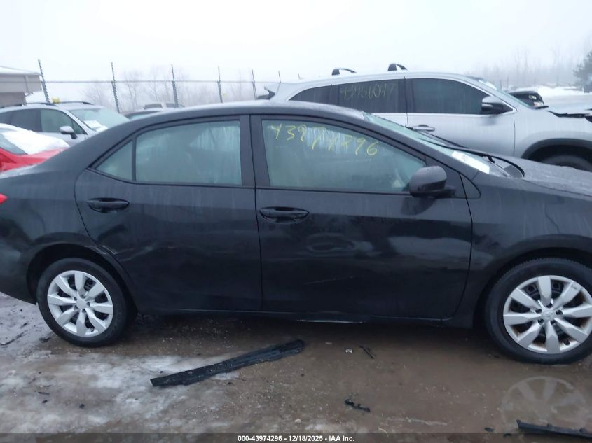 2015 Toyota Corolla Le VIN: 2T1BURHE7FC424050 Lot: 43974296