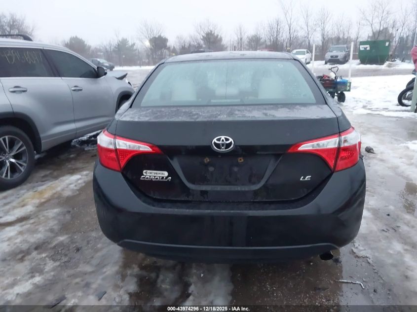 2015 Toyota Corolla Le VIN: 2T1BURHE7FC424050 Lot: 43974296